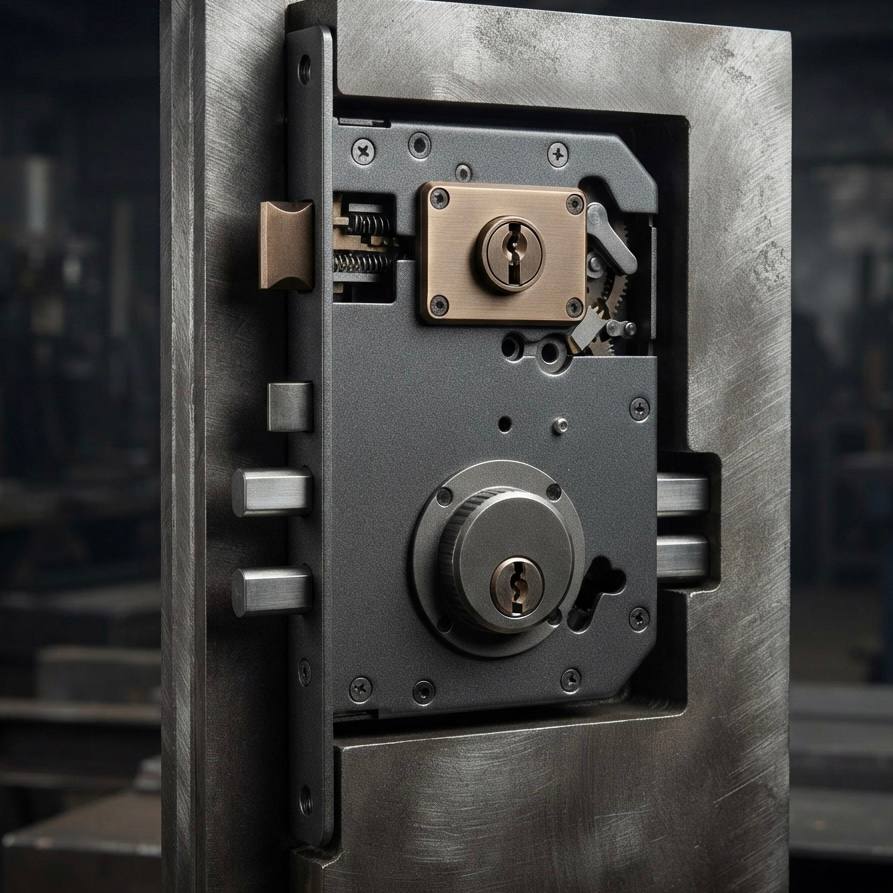 "Aegis Dual System" — Combined 2-in-1 Mortise Lock